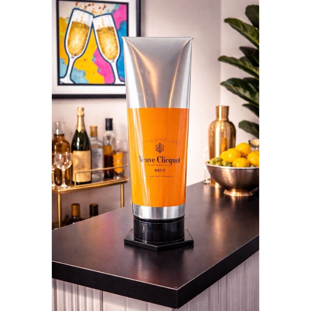 Veuve Clicquot Champagne Bottle Cooler‎ Paint Tube Ice Bucket 2H Cold Holder